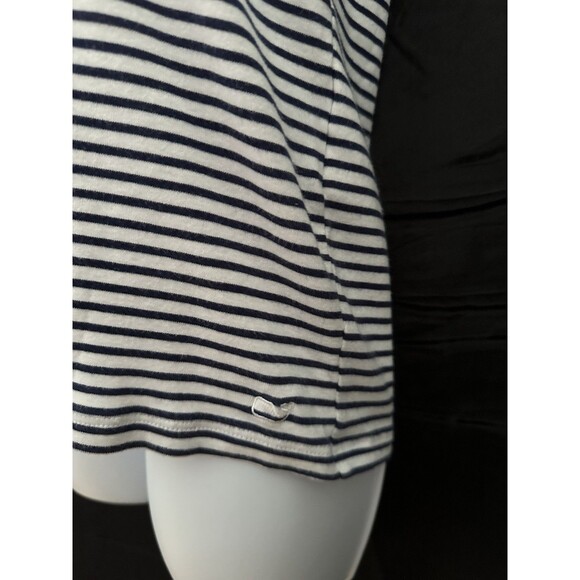 Vineyard Vines Blue & White Stripe Sleeveless Tank Top Scoop Neck, Size M - Picture 3 of 5